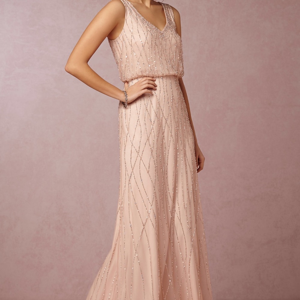 BHLDN Brooklyn Dress. Size 2 BLUSH